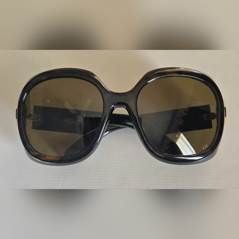 Dior "Lady" Sunglasses 95.22 R2F 2oCo Havana W/"Dior Green" Lenses